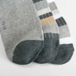 Best Pack 3 calcetines rayas gris Calcetines