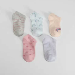 Best Pack 3 calcetines tobilleros arco iris Calcetines