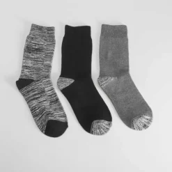 Clearance Pack de 3x calcetines largos jaspeado trabajo homb Calcetines