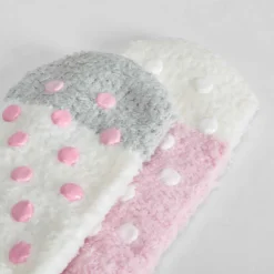 Hot Pack 2x calcetines antideslizantes rosa unicornio Calcetines