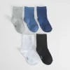 Discount Pack x5 calcetines largos lisos colores bebé Calcetines