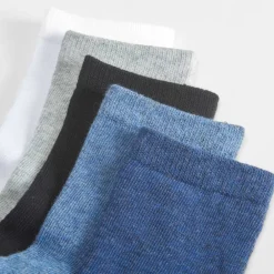 Discount Pack x5 calcetines largos lisos colores bebé Calcetines