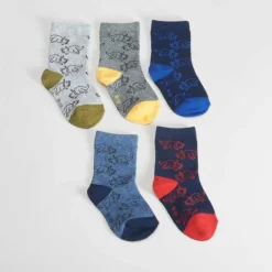 Discount Pack x5 calcetines largos dinos bebé Calcetines