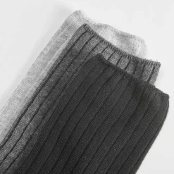 Hot Pack x3 calcetines largos gris negro de mujer Calcetines