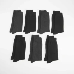 Clearance Pack x7 calcetines media caña oscuro MKL Calcetines