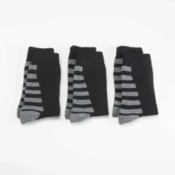 Online Pack x3 calcetines media caña rayas trekking Calcetines