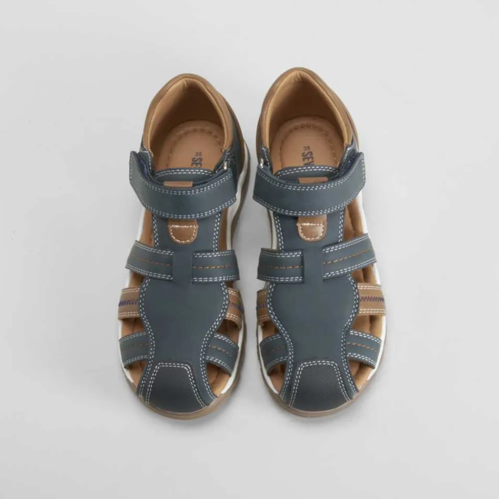 Outlet Sandalia bicolor cerrada vestir Sandalias