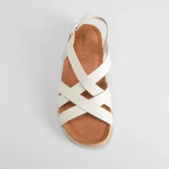 Discount Sandalia bio blanca Mujer Sandalias Bio Y Menorquinas