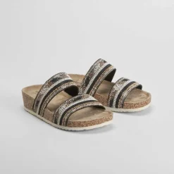 Discount Sandalia bio brillos destalonada Mujer Sandalias Confort|Sandalias Bio Y Menorquinas