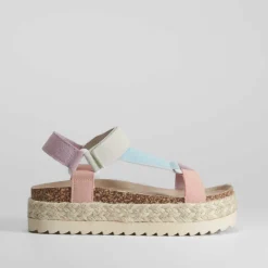 Best Sandalia bio con plataforma multicolor Mujer Sandalias Bio Y Menorquinas