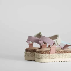 Best Sandalia bio con plataforma multicolor Mujer Sandalias Bio Y Menorquinas