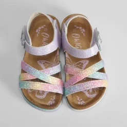 Best Sandalia bio glitter arcoíris OH GIRL Sandalias