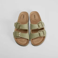 Hot Sandalia bio hebilla verde Mujer Sandalias Bio Y Menorquinas
