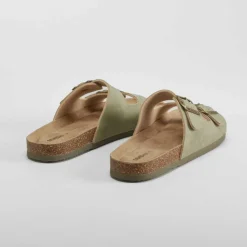 Hot Sandalia bio hebilla verde Mujer Sandalias Bio Y Menorquinas