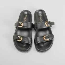 Sandalia bio negra PICCOLA PIU Mujer Sandalias Bio Y Menorquinas