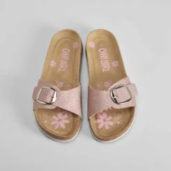 Best Sandalia bio pala y hebilla rosa OH GIRL Sandalias