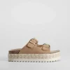 Discount Sandalia bio plataforma dos hebillas marrón Mujer Sandalias Bio Y Menorquinas