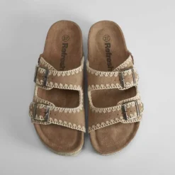 Discount Sandalia bio plataforma esparto Mujer Sandalias Bio Y Menorquinas