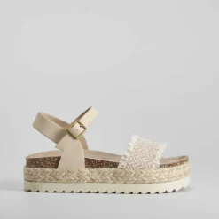 Outlet Sandalia bio pulsera beige Mujer Sandalias Bio Y Menorquinas