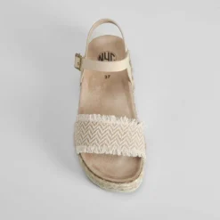 Outlet Sandalia bio pulsera beige Mujer Sandalias Bio Y Menorquinas