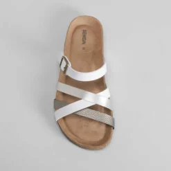 Sandalia bio tiras blanca Mujer Sandalias Bio Y Menorquinas