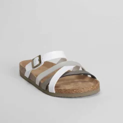 Sandalia bio tiras blanca Mujer Sandalias Bio Y Menorquinas