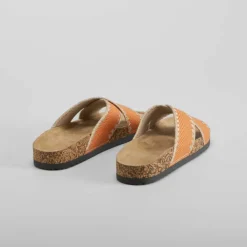 Online Sandalia bio tiras cruzadas naranja Mujer Sandalias Bio Y Menorquinas