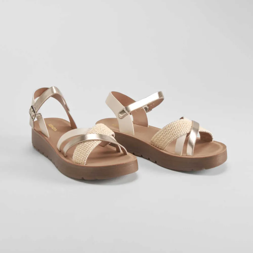 Best Sandalia bio tricolor blanca Mujer Sandalias Bio Y Menorquinas