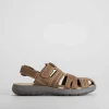 Outlet Sandalia cerrada camel Hombre Sandalias