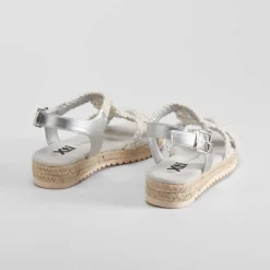 Online Sandalia croché plata Sandalias