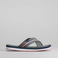 New Sandalia cruzada gris banda de Hombre Sandalias