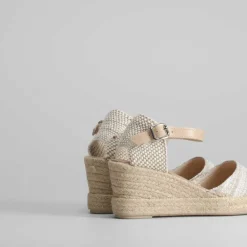 Best Sandalia cuña alta estampado rayas Mujer Espartos