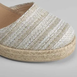 Best Sandalia cuña alta estampado rayas Mujer Espartos