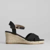 Clearance Sandalia cuña de esparto cruzada PICCOLA PIU Mujer Espartos|Sandalias Cuña