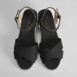 Clearance Sandalia cuña de esparto cruzada PICCOLA PIU Mujer Espartos|Sandalias Cuña