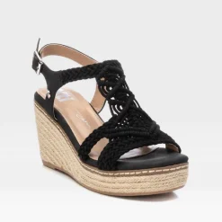 Outlet Sandalia cuña yute alta Mujer Espartos