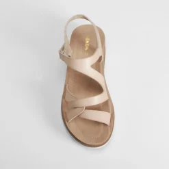 Clearance Sandalia de cuña beige Mujer Sandalias Cuña