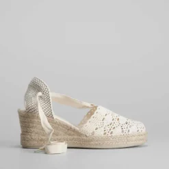 Online Sandalia de esparto en macramé Mujer Espartos