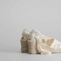 Online Sandalia de esparto en macramé Mujer Espartos