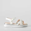 Discount Sandalia de tiras brillo infantil blanca OH GIRL Sandalias