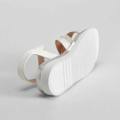 Discount Sandalia de tiras brillo infantil blanca OH GIRL Sandalias