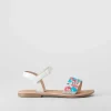 Sale Sandalia de tiras de piel multicolor OH GIRL Sandalias
