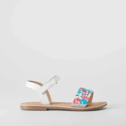 Sale Sandalia de tiras de piel multicolor OH GIRL Sandalias
