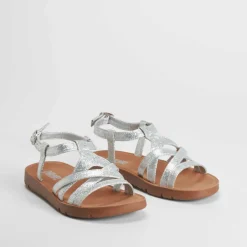 Sale Sandalia de tiras glitter plata OH GIRL Sandalias