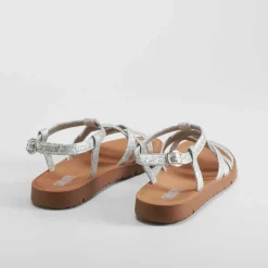 Sale Sandalia de tiras glitter plata OH GIRL Sandalias