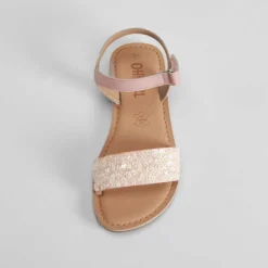 Clearance Sandalia de tiras piel rosa OH GIRL Sandalias