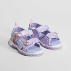 Sandalia deportiva con luces morada Sandalias