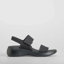 Best Sandalia deportiva cuña negra Mujer Sandalias Deportivas