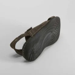 Clearance Sandalia deportiva de piel marrón WALK & FLY Hombre Sandalias