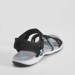 Outlet Sandalia deportiva tiras negra Mujer Sandalias Deportivas